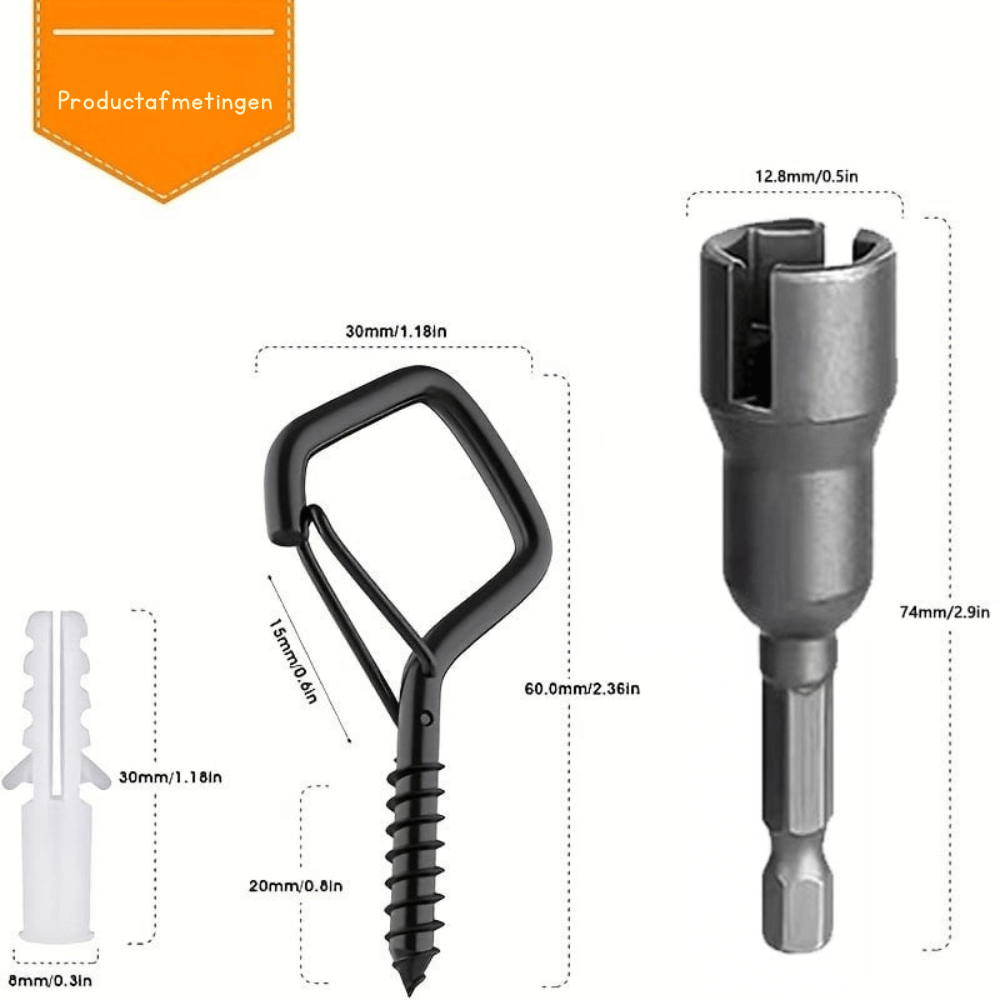 GripPro 20-delige set— Veilige Ophanghaken | 50% KORTING