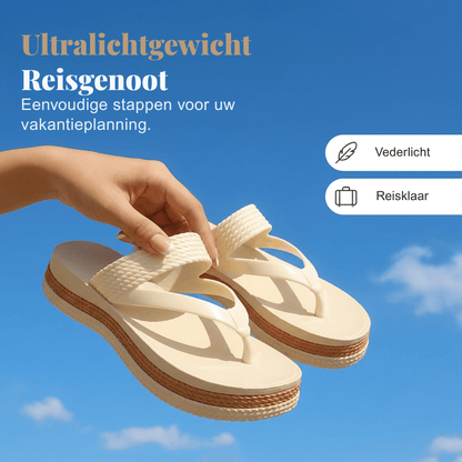 Maria — Gevlochten Platform Slippers | 50% KORTING
