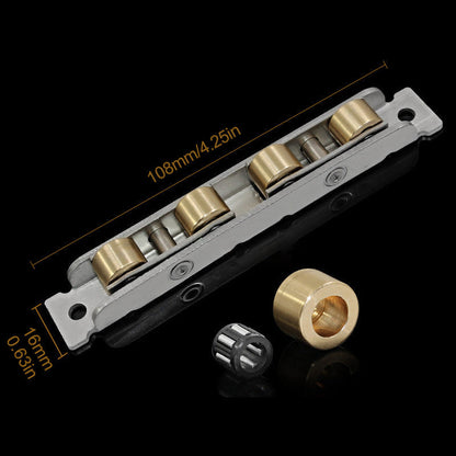 Poelie van roestvrij staal en koper (2 stuks)