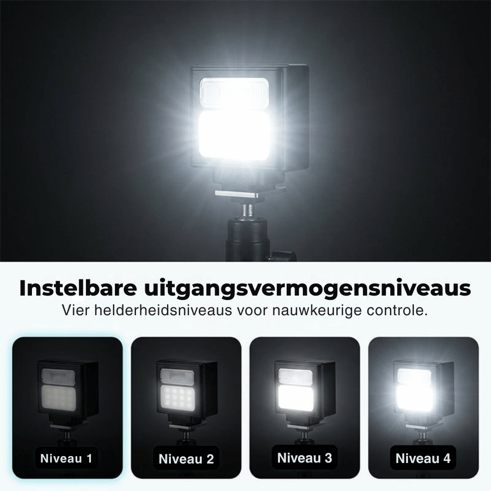 LumeNova — Compacte Professionele Camaraflitser | 50% KORTING