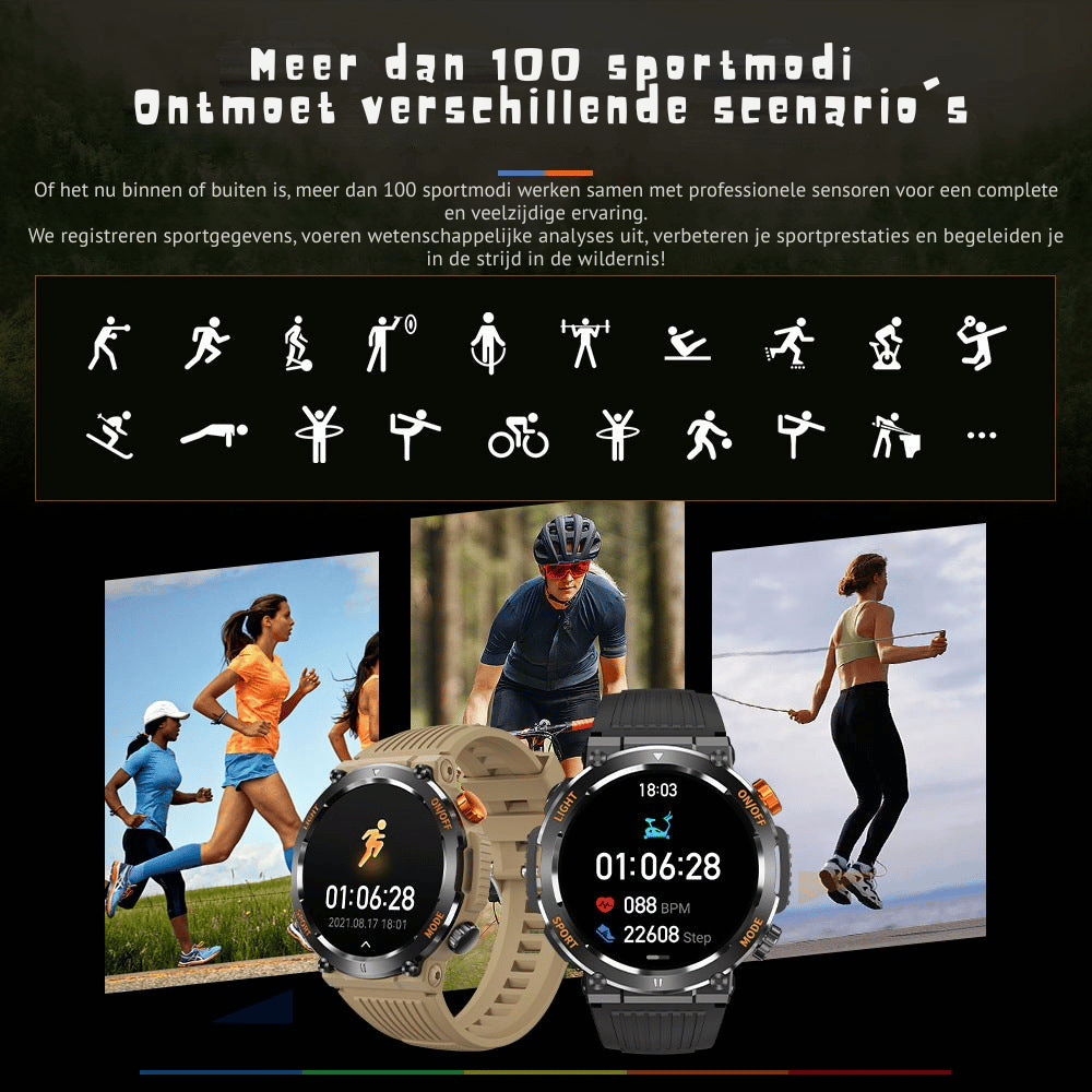 LifeSync — Slimme Fitness Horloge | 50% KORTING