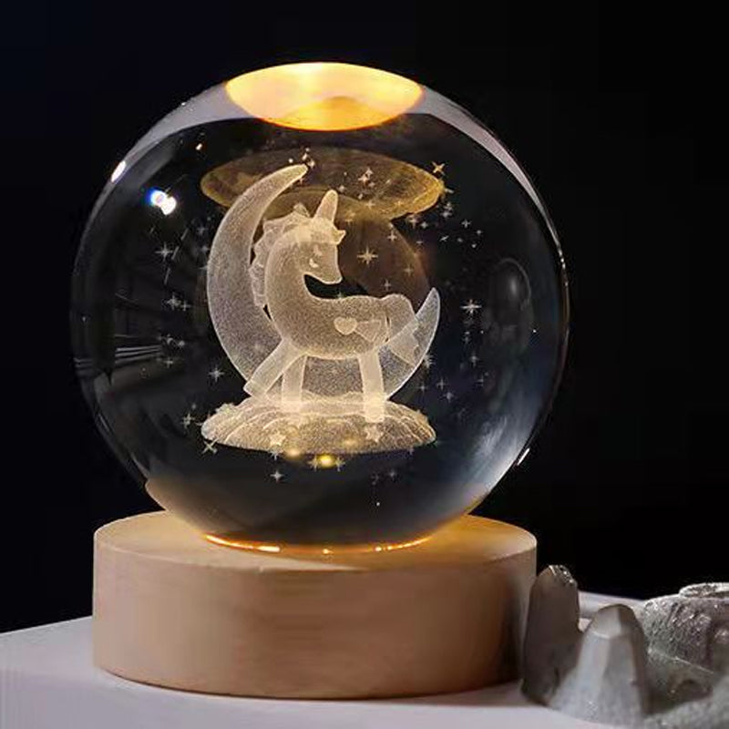 CrystalGlow -  3D kristallen bol | 50% KORTING