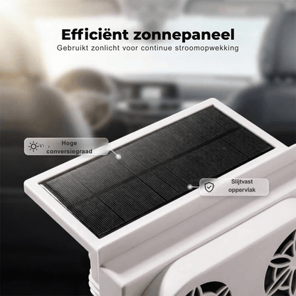 SolarBreeze — Auto Ventilator op Zonne-energie | 50% KORTING