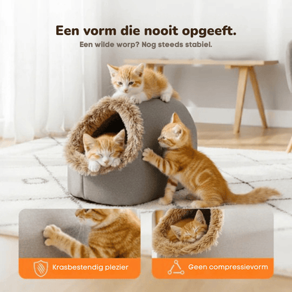 CozyCave – Kattenknuffelgrot | 50% KORTING