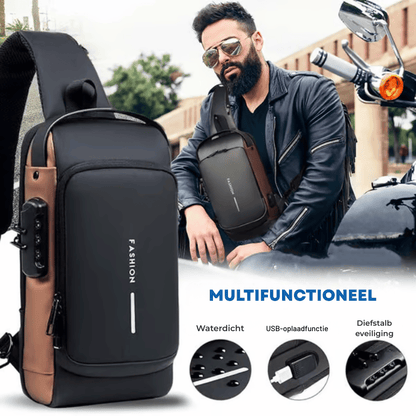 UrbanFortress — Diefstalbestendige Tas met USB | 50% KORTING