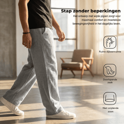 Ezra — Lichte Linnen Broek | 50% KORTING