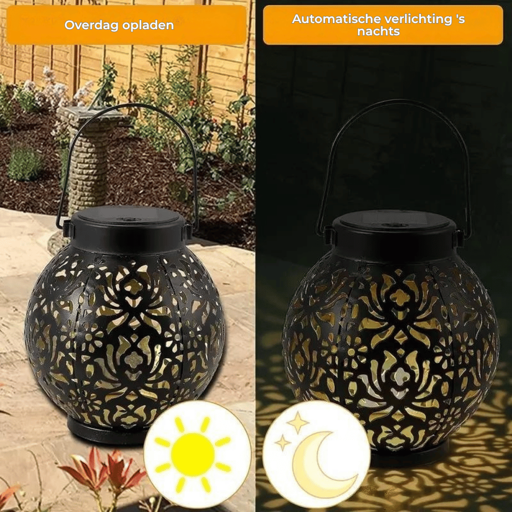 GlowHaven — Solar Tuinlantaarn | 50% KORTING