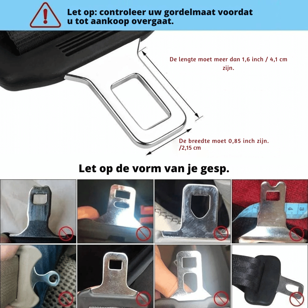 ComfortCruze – Veiligheidsgordelverlenger | 1+1 GRATIS