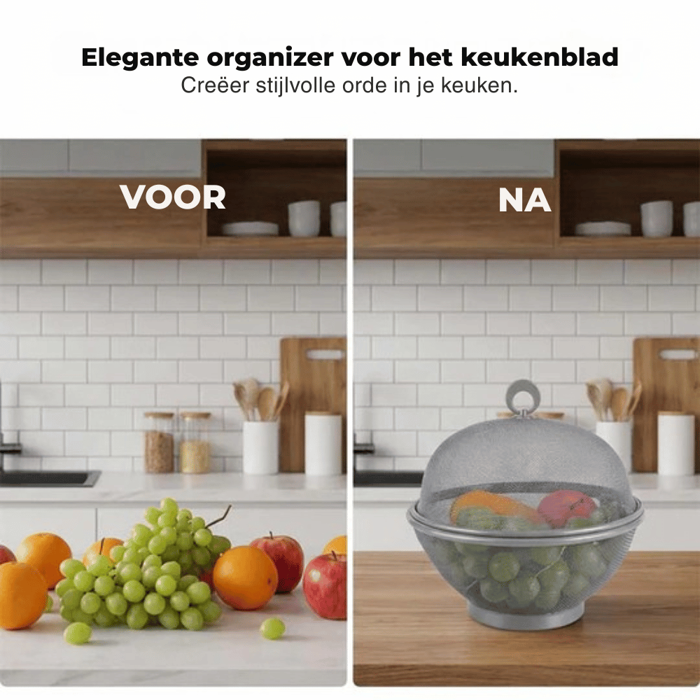 FreshGuard — Ademende Fruitmand met Deksel | 50% KORTING