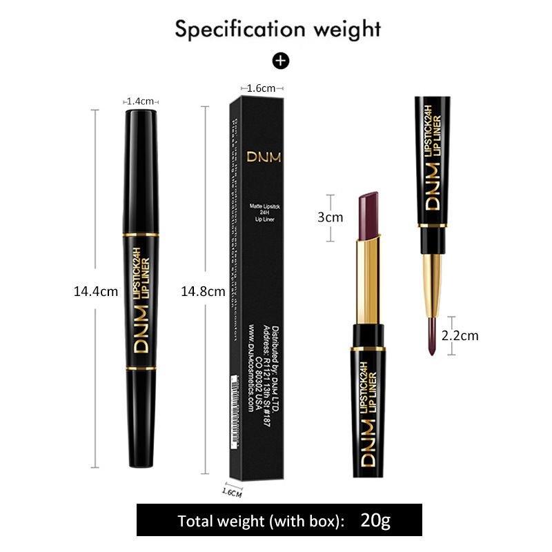 Lipliner en lippenstift 2 in 1 | 1+1 GRATIS