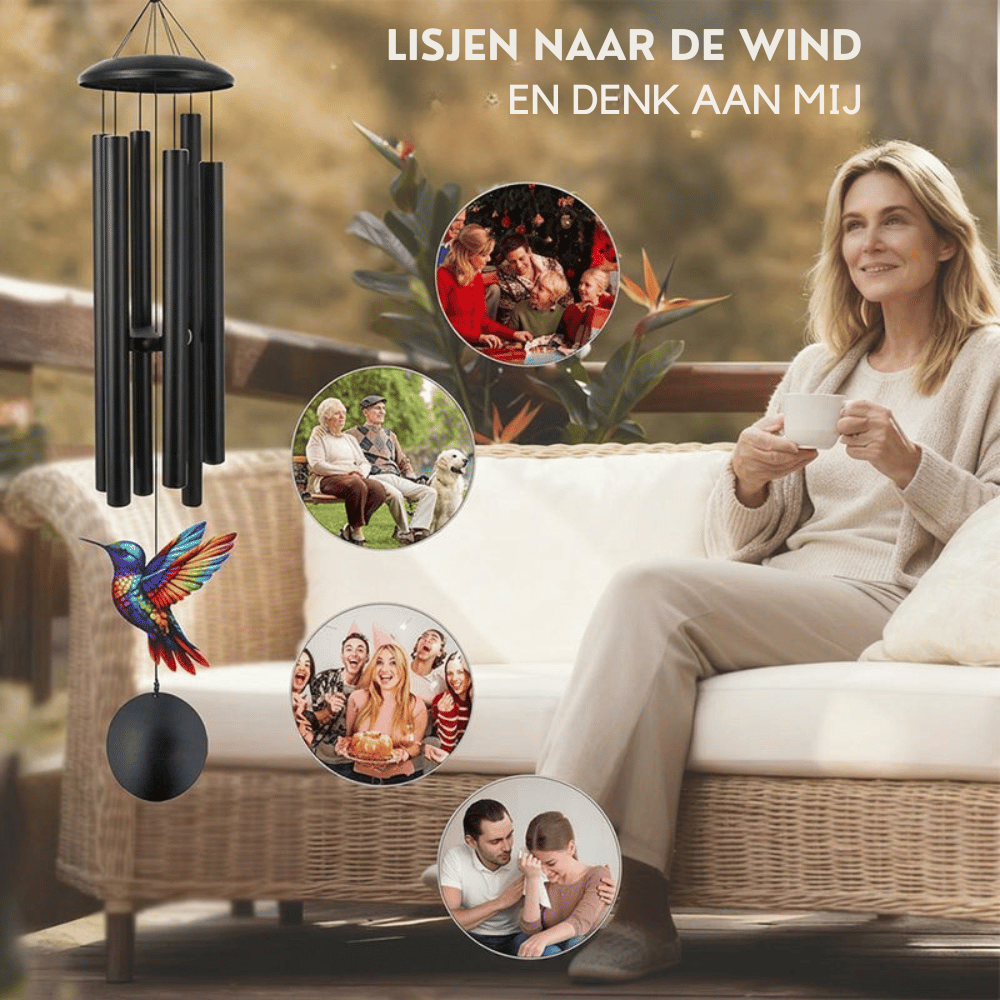 SerenoChime — Elegant Windgong voor Buiten | 50% KORTING