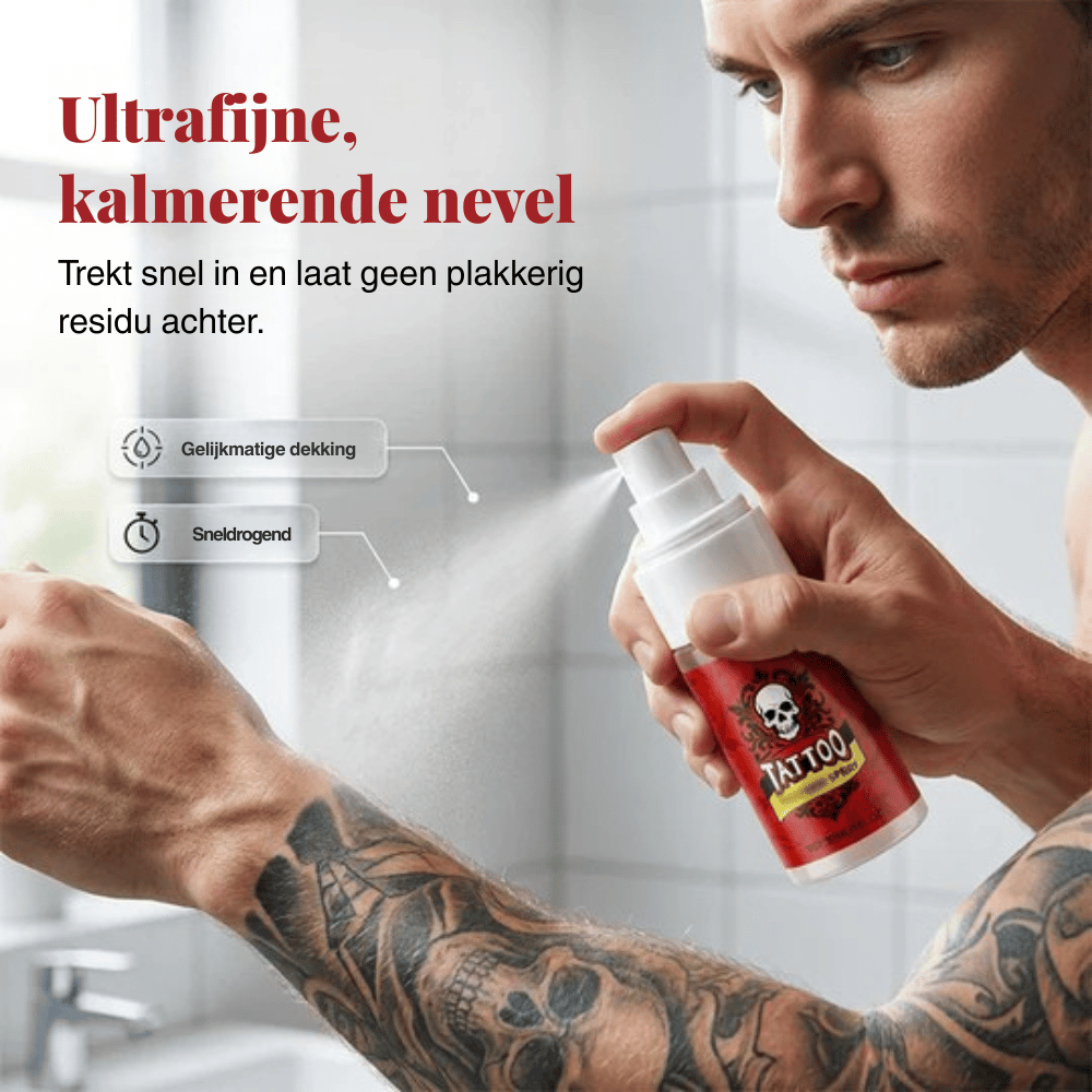 InkRevive — Tattoo-Verzorgingsspray | 1+2 GRATIS