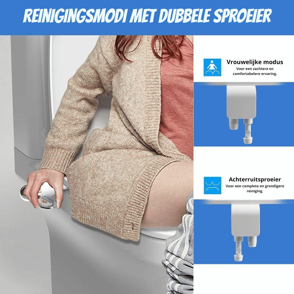 AquaPure — Breeze Bidet Opzet  | 50% KORTING