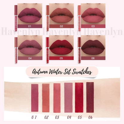 Havenlyn™ | Everlasting Vloeibare Lipstick Mat (Set van 6 stuks)