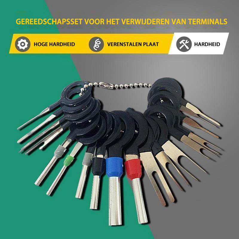 Gereedschapsset voor het verwijderen van terminals