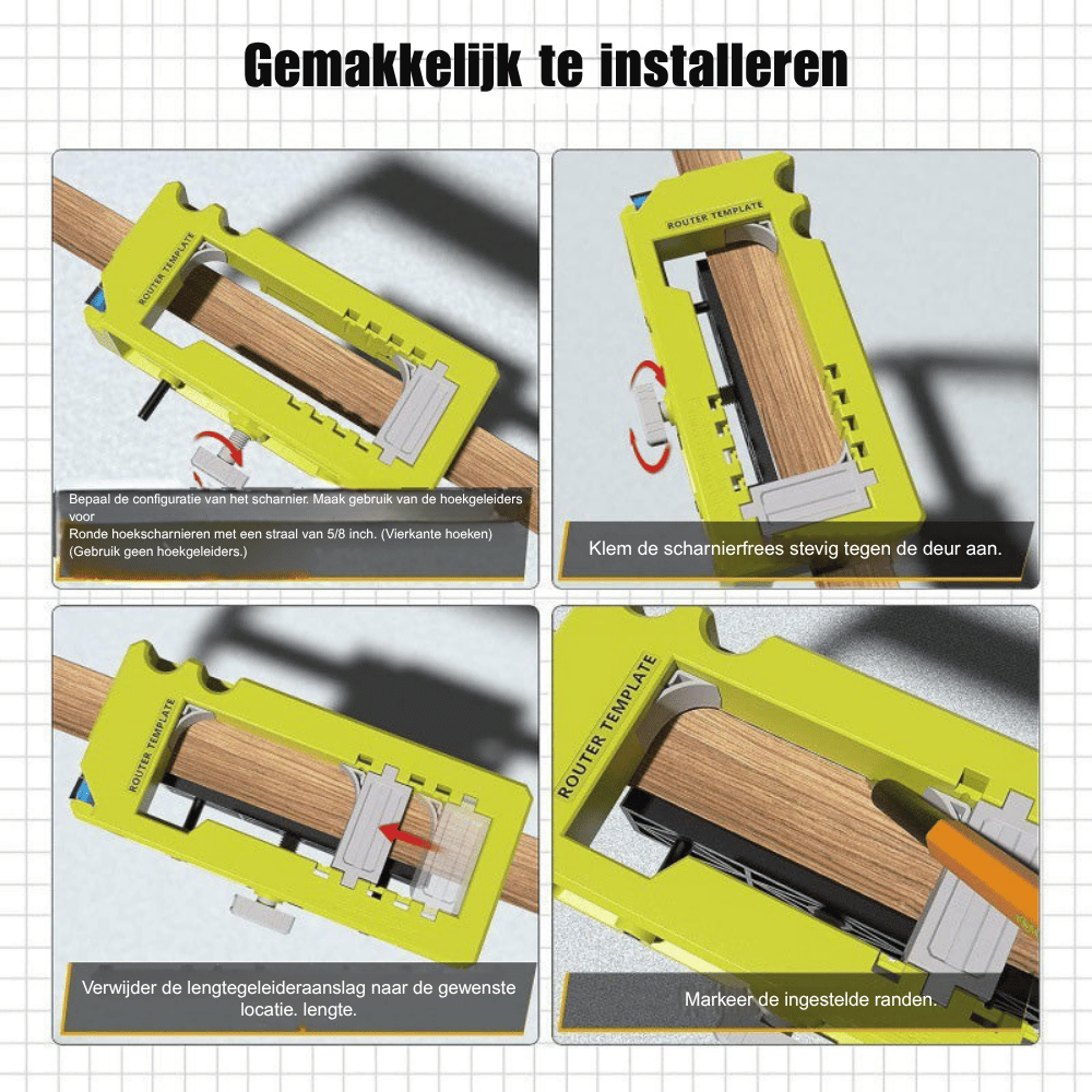SwiftHinge Pro — Deurscharnier Freesmal | 50% KORTING