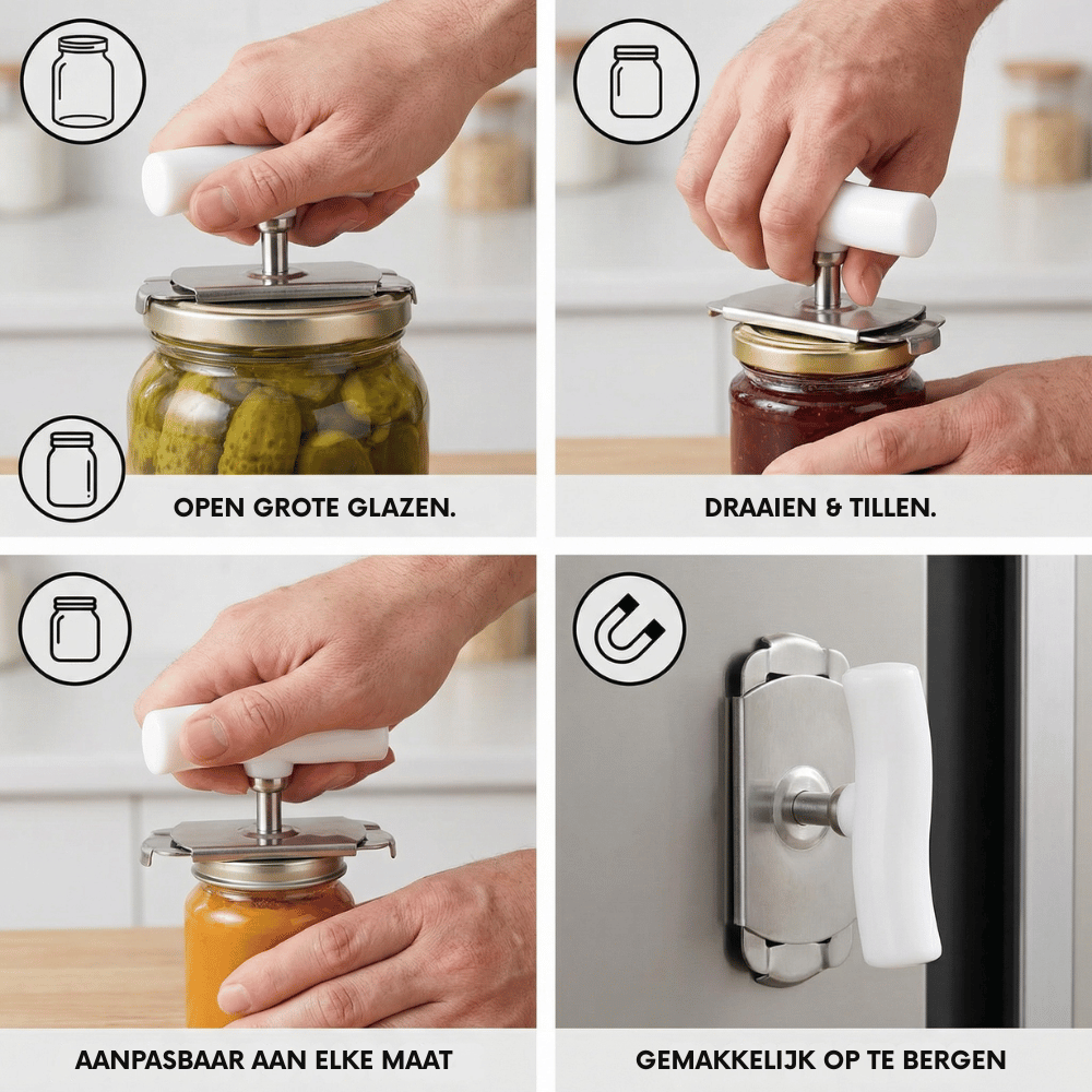 PowerGrip Pro — Dekselopener | 1+2 GRATIS