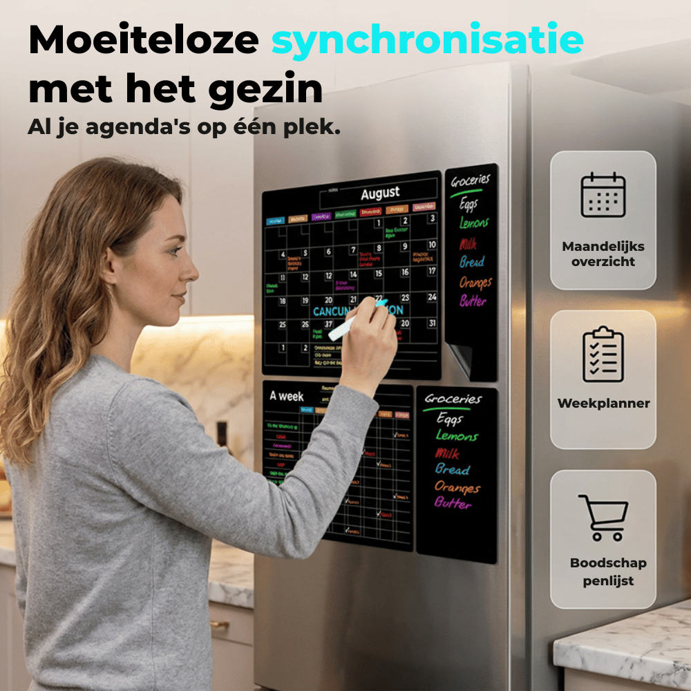 AuraPlan — Magnetisch Plannen op Koelkast | 50% KORTING