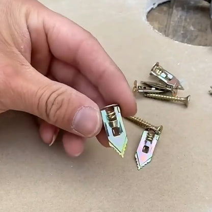 FixSecure - Expansieankers voor gipsplaat + hoogwaardige zinkschroeven (100 stuks)