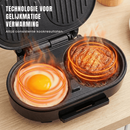 EmberGrill — Compacte ontbijtgrill | 50% KORTING