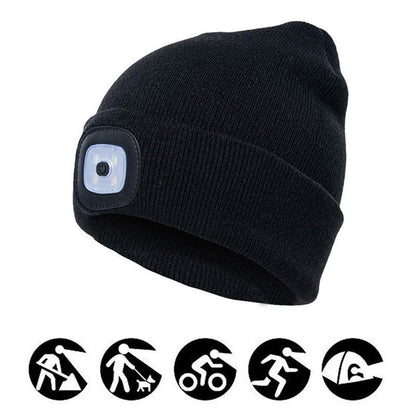 LED Gebreide Winter Beanie Muts