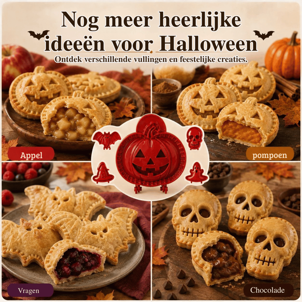 HalloWafel — Set van 3 Mini-Taartvormen | 50% KORTING