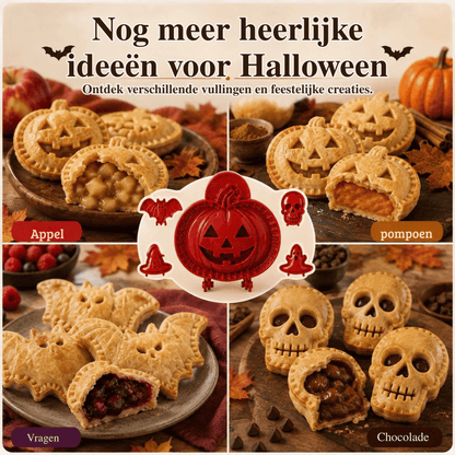 HalloWafel — Set van 3 Mini-Taartvormen | 50% KORTING
