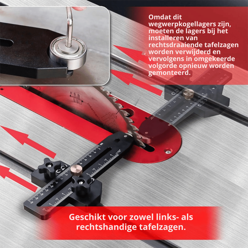 BladeMaster — Precisie Zaagtafelgeleider | 50% KORTING