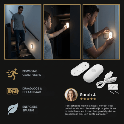LumaTrail — Bewegingssensor Nachtlamp | 1+1 GRATIS