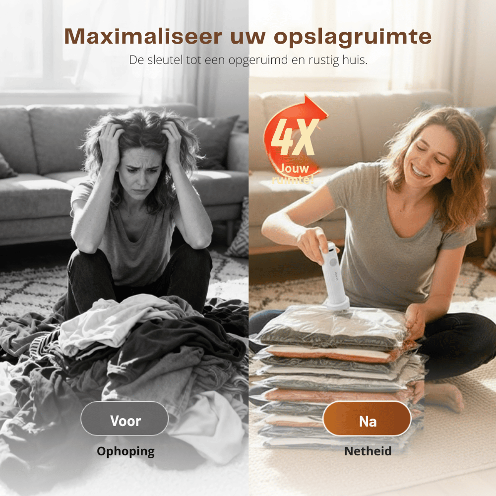 SpaceSavvy — Compressie Reisset | 50% KORTING