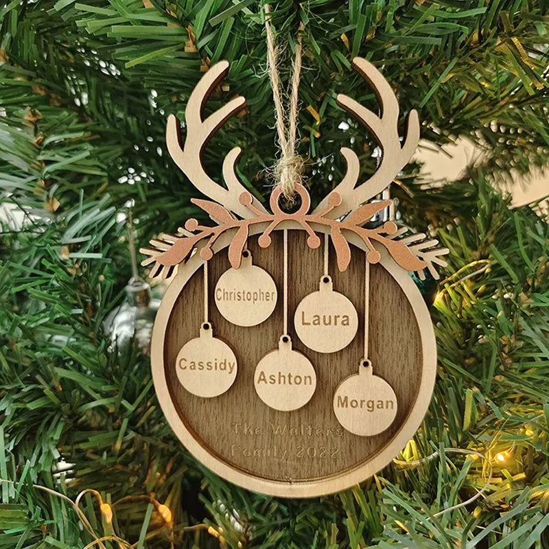 Naam-DIY Kerst Woondecoratie Ornamenten