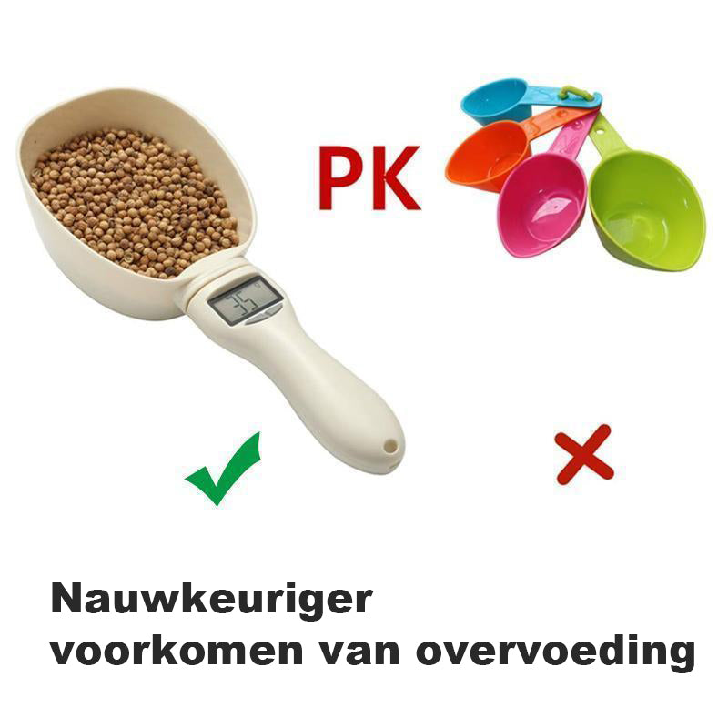 Digitale maatlepel voor huisdierenvoeding