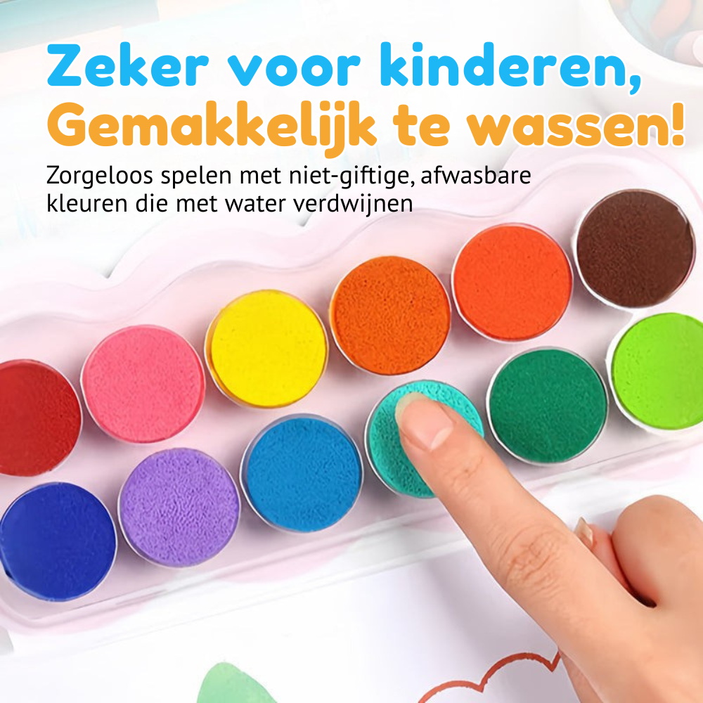 ColorFun – Vinger-Kleurboek & Verfkit voor Kinderen | 2+1 GRATIS