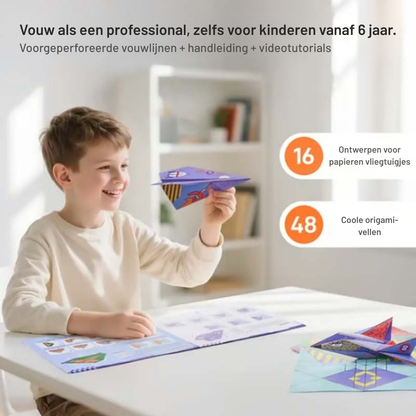 SkyCraft – Creatieve Papieren Vliegtuigset | 50% KORTING