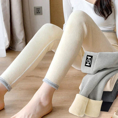 WarmFit – Dames slim-fit thermobroek in kasjmierlook