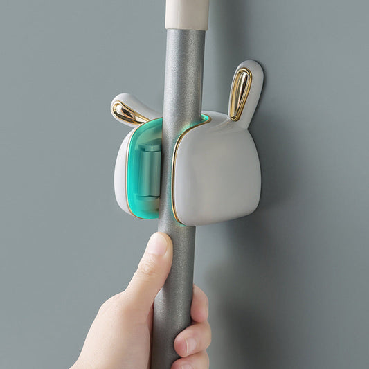 Schattige konijnenmophouder