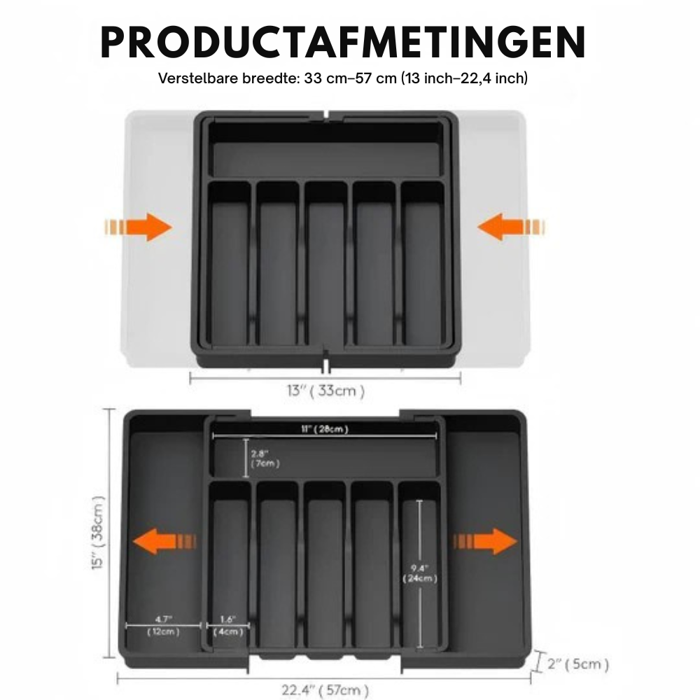 AvantiSpace – Verstelbare Lade-organizer | 50% KORTING
