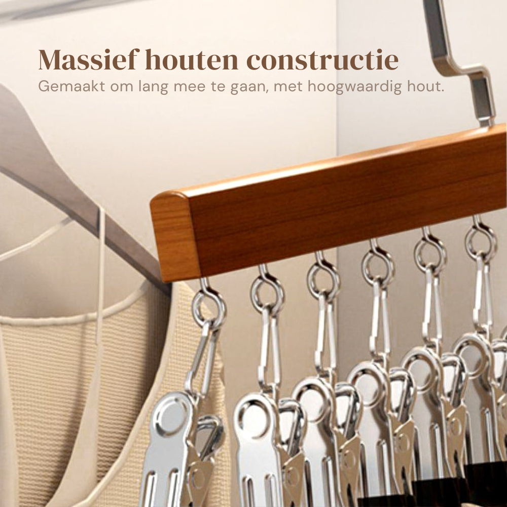 ClosetMagic – Houten Multi Hanger | 1+1 GRATIS
