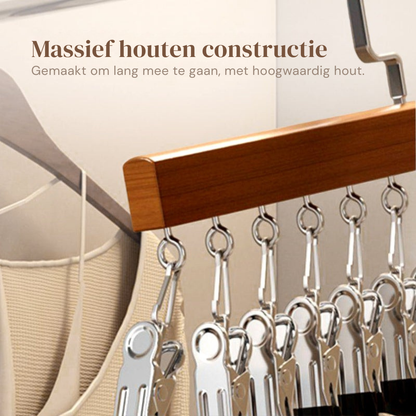 ClosetMagic – Houten Multi Hanger | 1+1 GRATIS