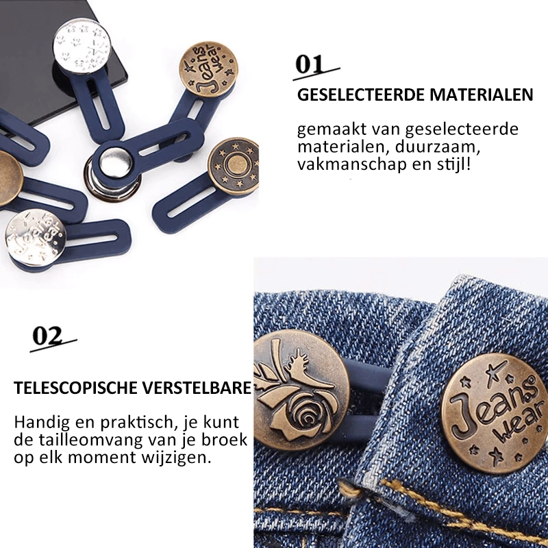 Jeans intrekbare knoop