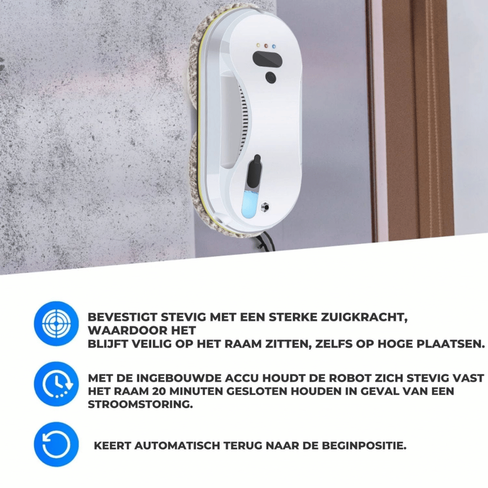 CleanSweep Raambot — moeiteloos stralend schone oppervlakken
