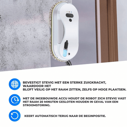 CleanSweep Raambot — moeiteloos stralend schone oppervlakken