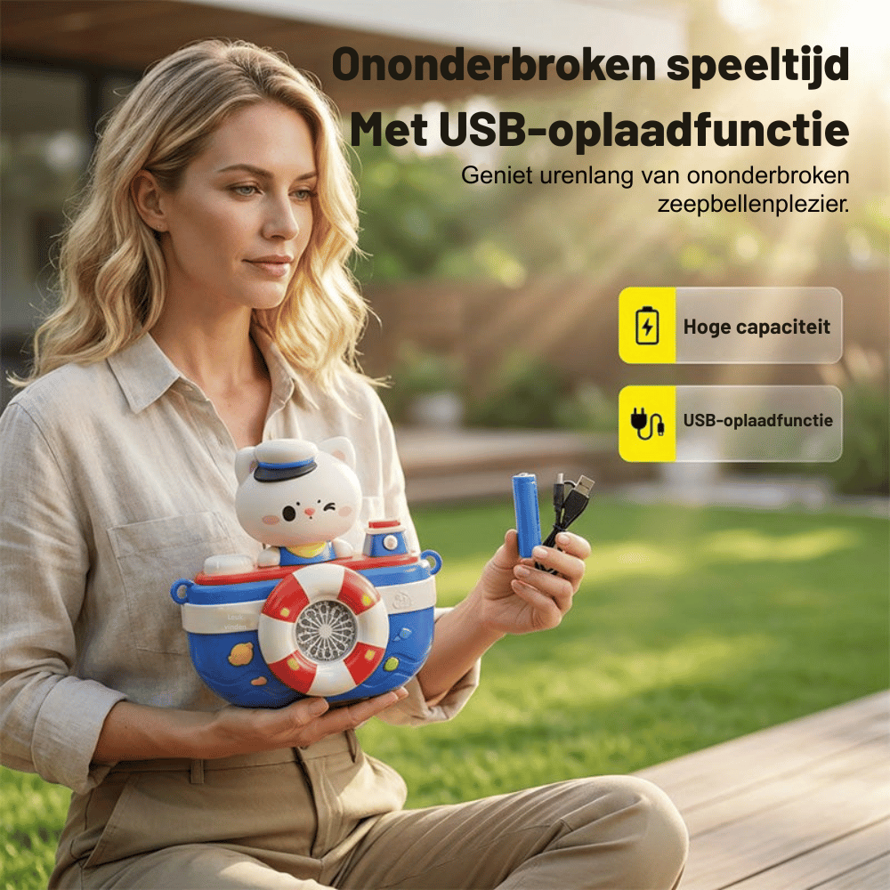 BubbleJoy — Magische Bellenblaasmachine | 50% KORTING