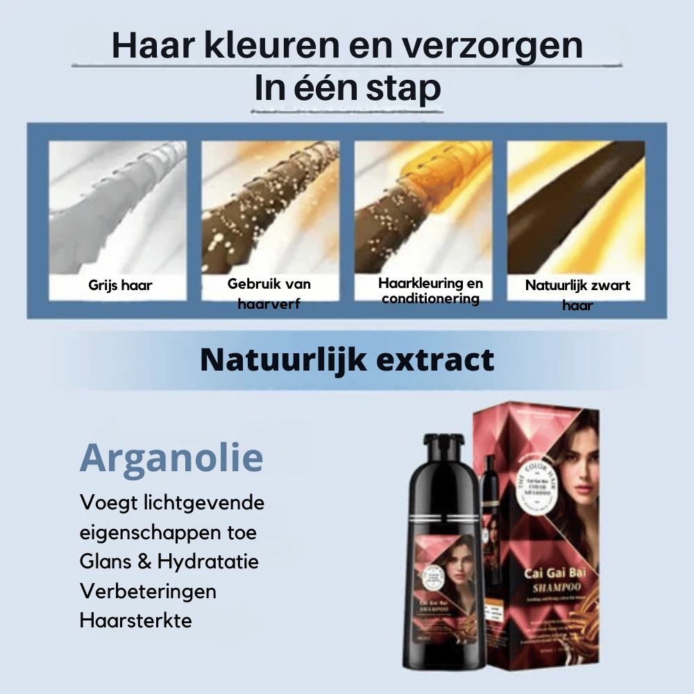HerbaGlow — Haarkleur Shampoo | 2+1 GRATIS