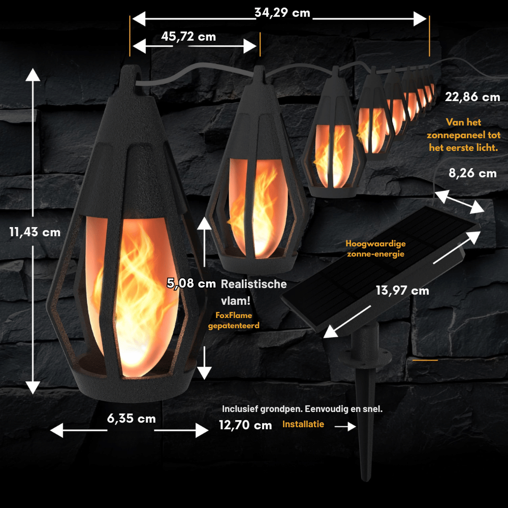 FlameGlow — Solar Vlammenlichtjes | 50% KORTING