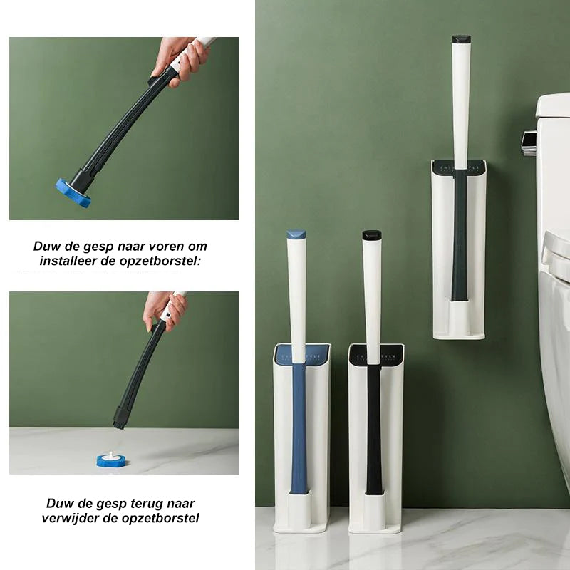 Vervangbare wegwerppad toiletwand