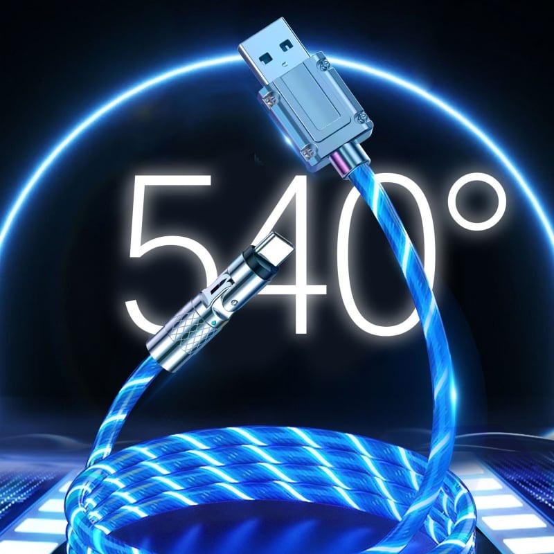 GlowCharge™ – Draaibare Kabel met Magnetische Oplaadconnector | 1+2 GRATIS