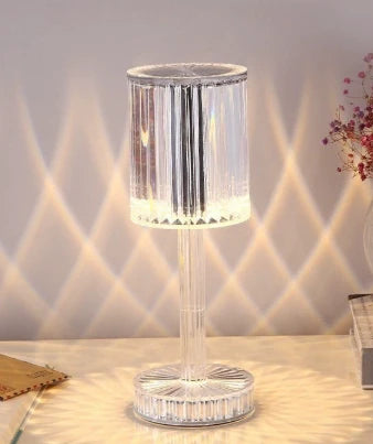 LumaLuxe Crystal Touch Lamp — Directe Warmte, Tijdloze Gloed