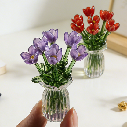 CrystalBloom — Glazen Bloemen Decor | 50% KORTING