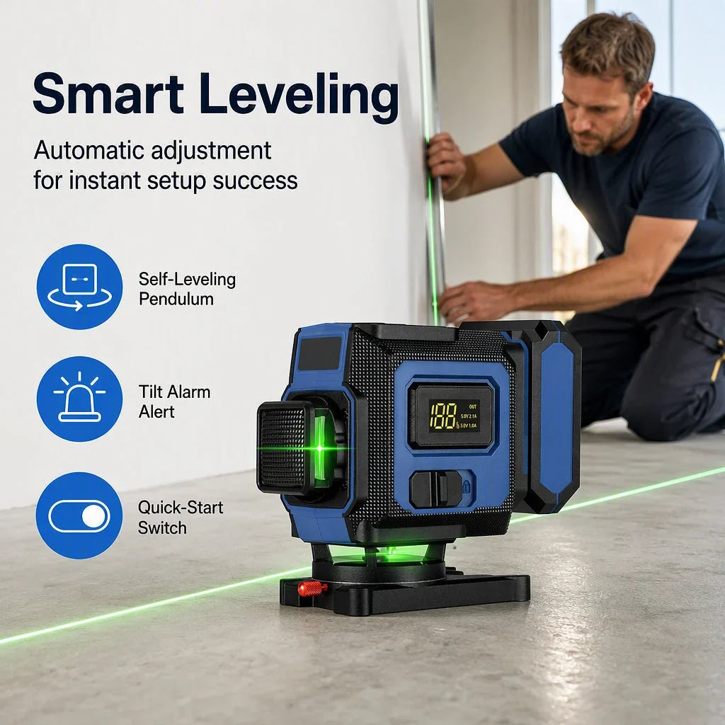VeroBeam Groene Laser Waterpas — Perfecte Precisie, Elke Keer